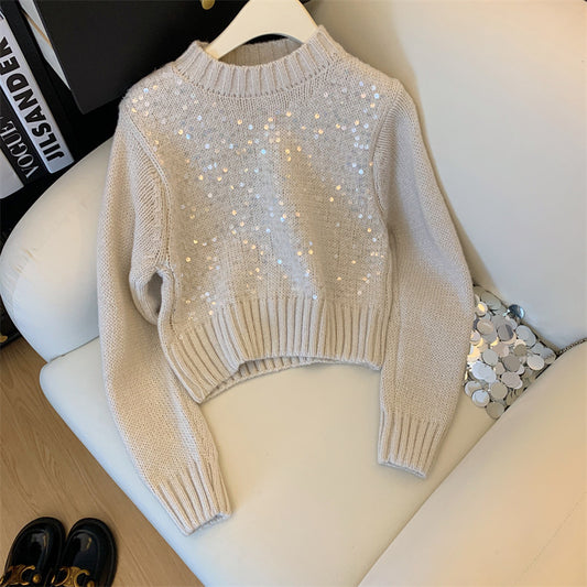 New Autumn and Winter Round Neck Knitwear Top for Women