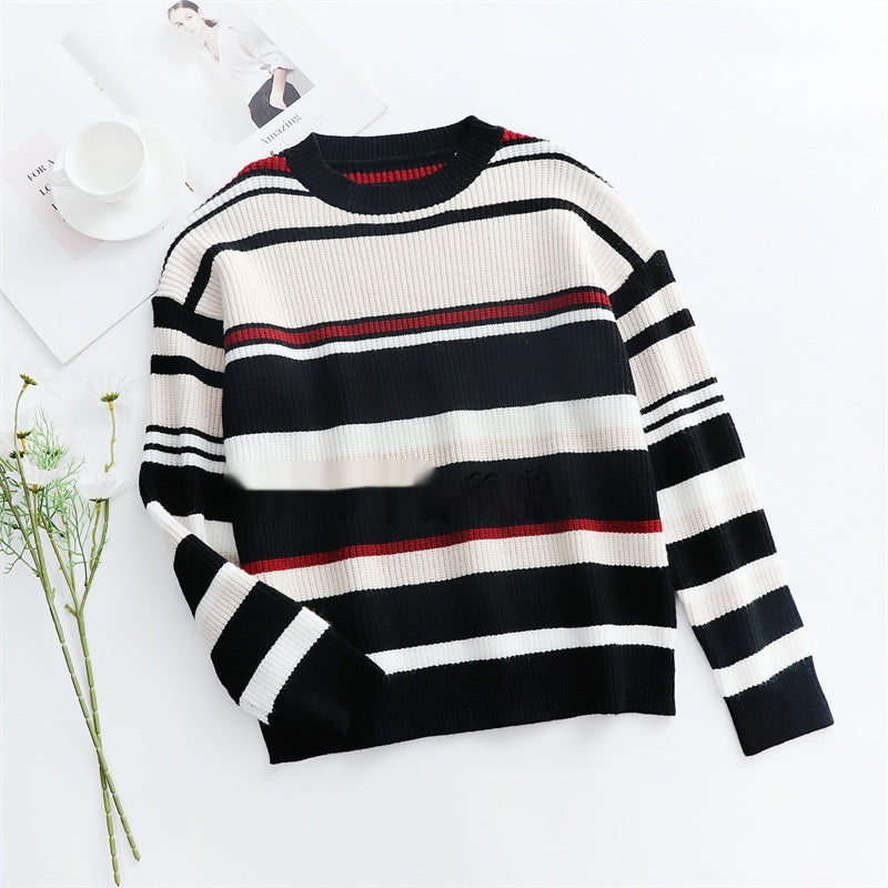 Women's Plus Size Fashion Pullover Sweater - European & American Style