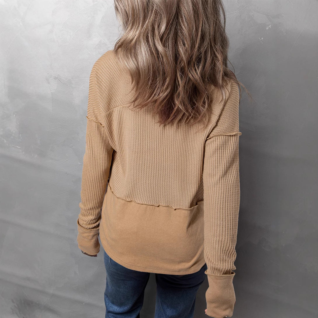 New Autumn & Winter Solid Color Loose Sweater – Women's Top