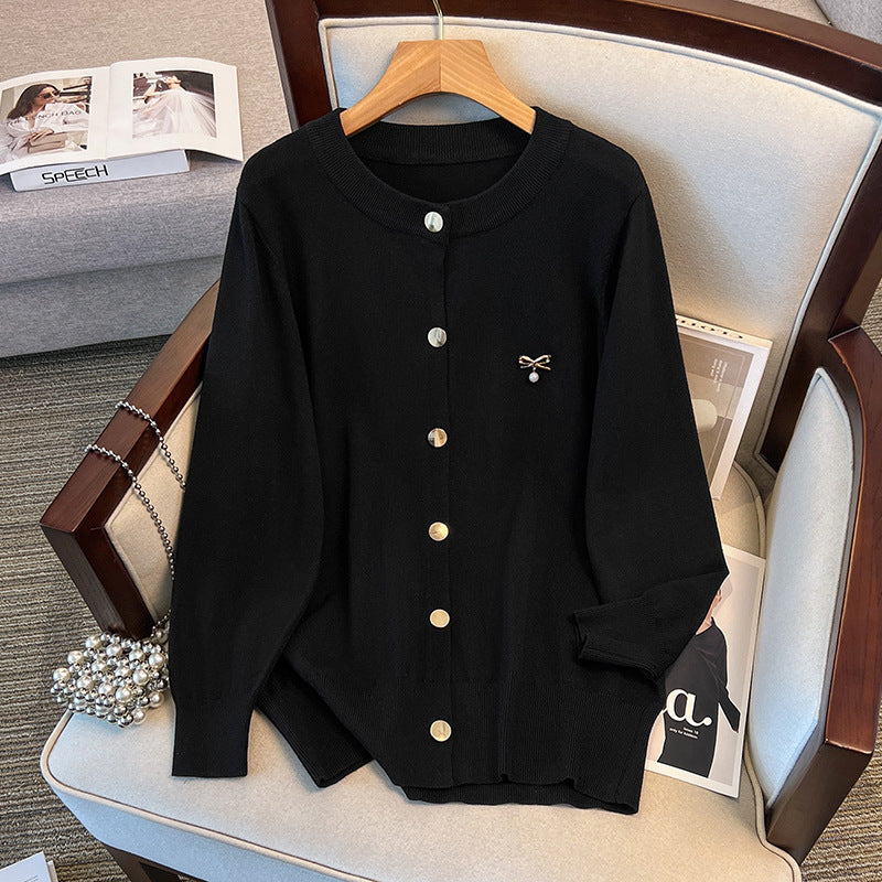 Women's Loose-Fit Knitted Cardigan Sweater Coat