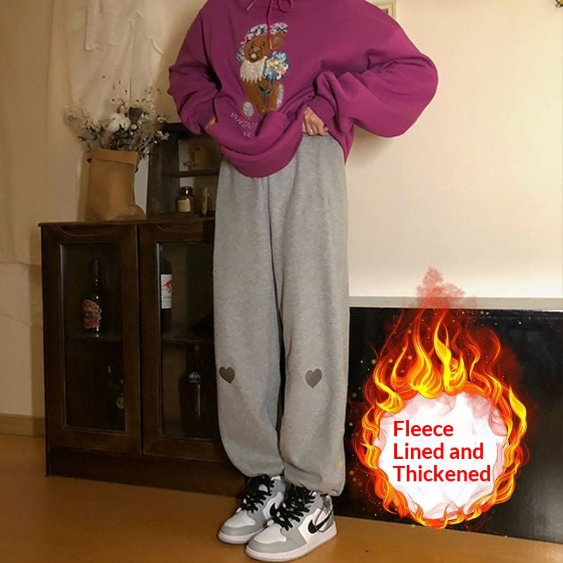 Ladies' Loose Thin High-waisted Sweatpants