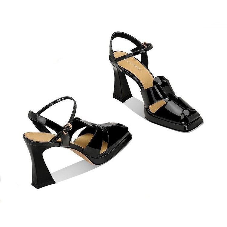 Women's Waterproof Platform Chunky Heel Sandals