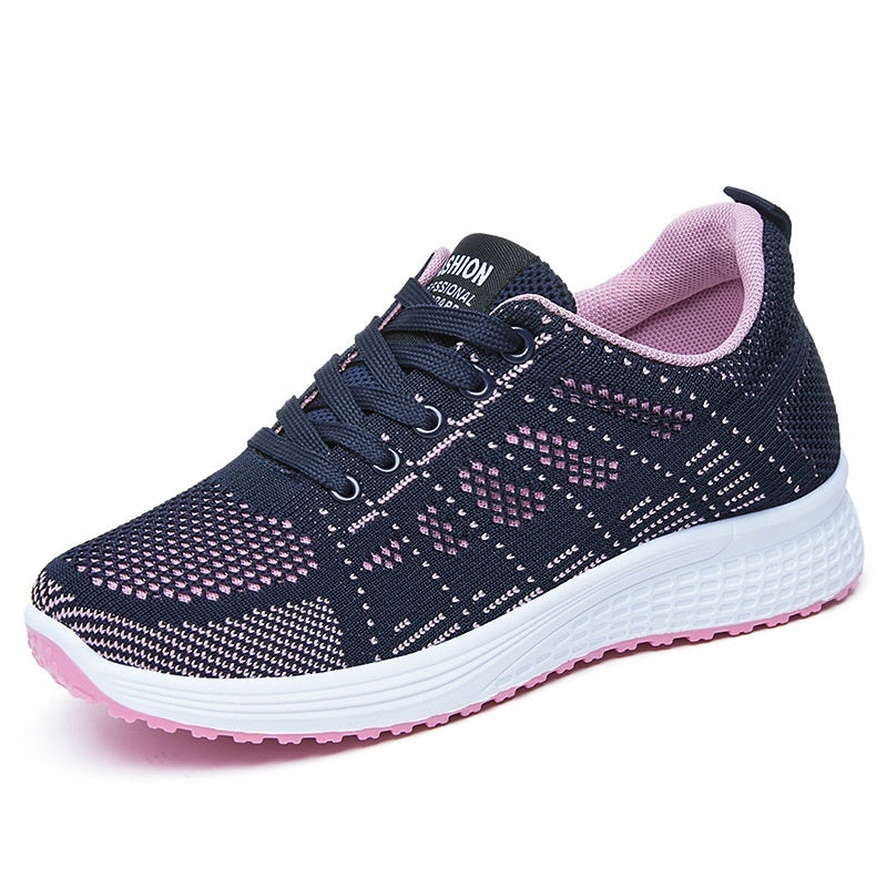 Women's Fall Sneakers – Breathable, Casual, Soft-Bottom Running Shoes