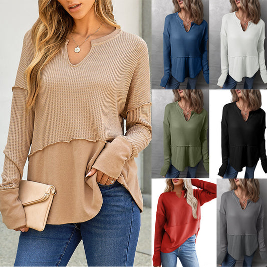 New Autumn & Winter Solid Color Loose Sweater – Women's Top