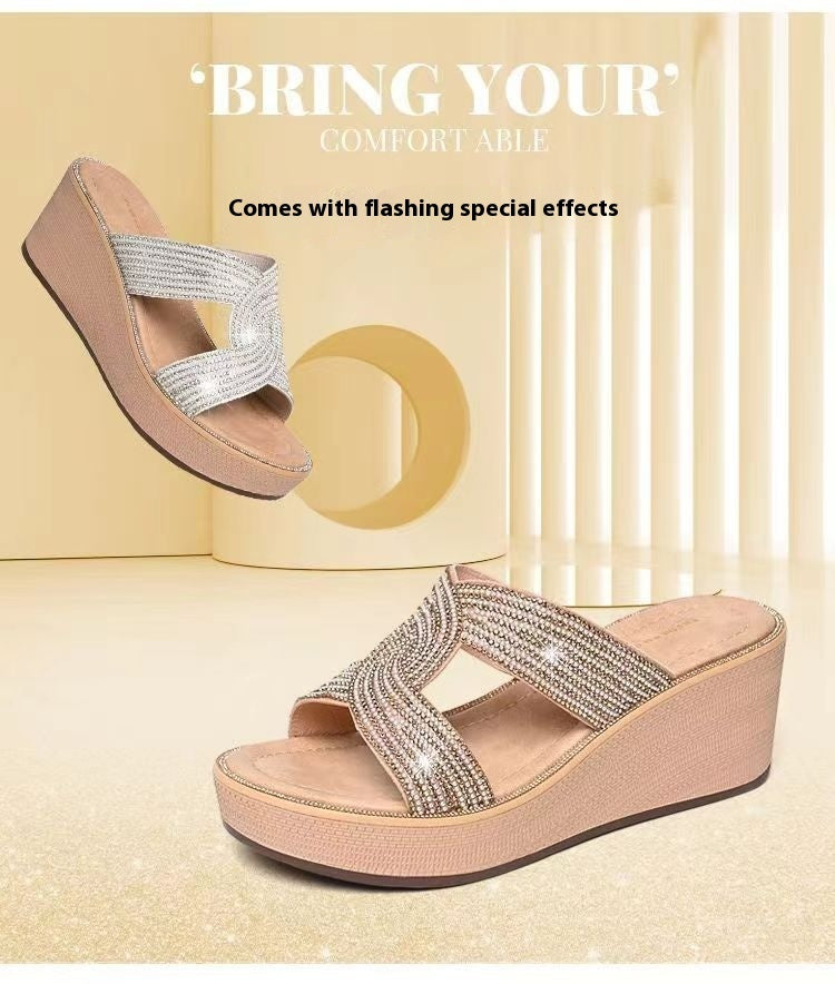 Women's Platform Fashionable High Wedge Sandals