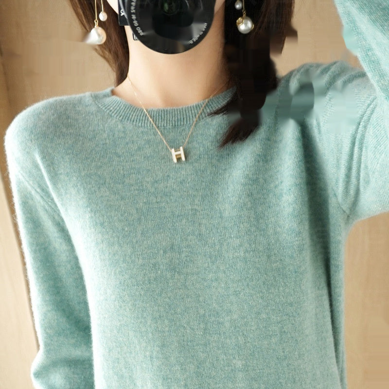 Women's Round Neck Pullover Sweater