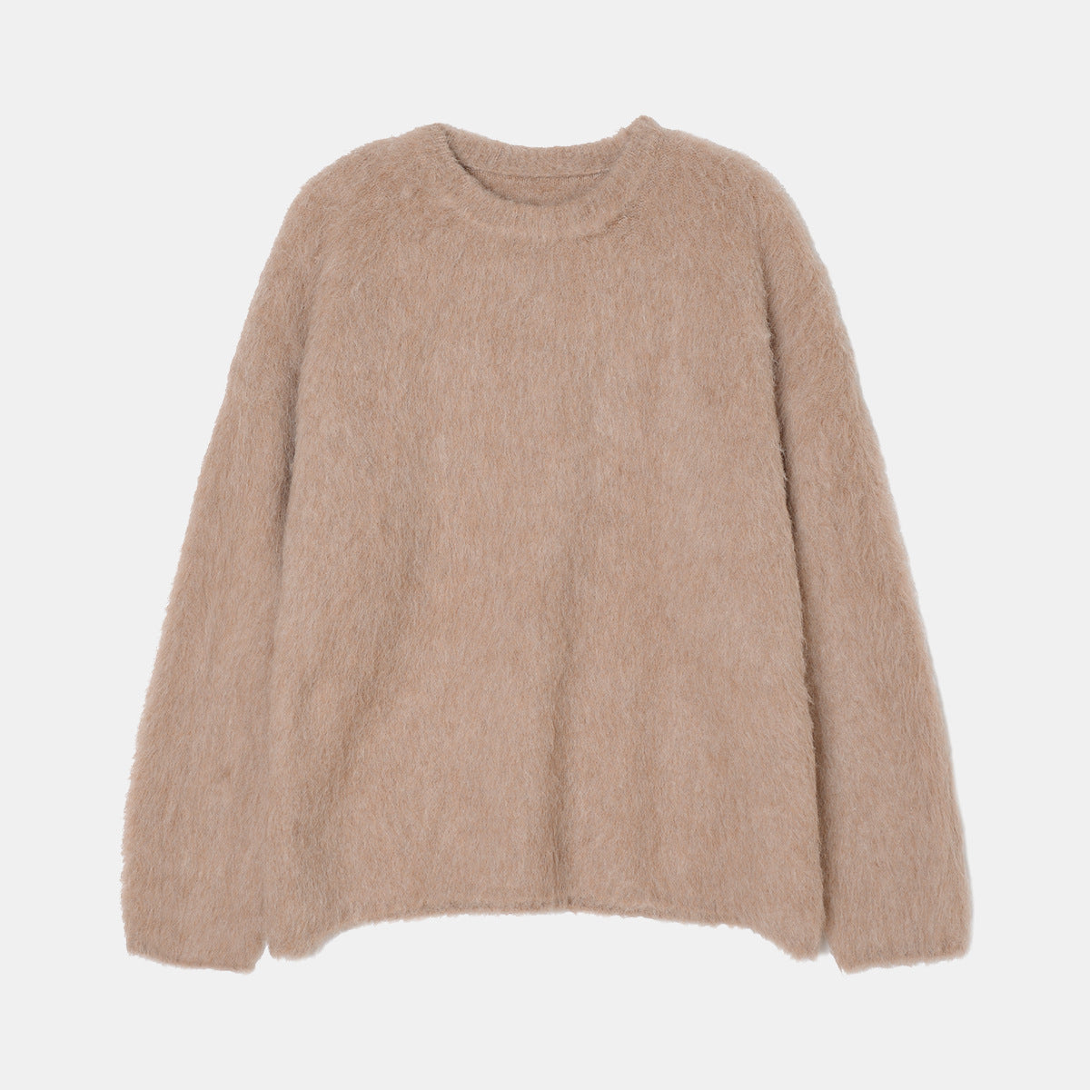 High-End Niche Alpaca Wool Round Neck Sweater