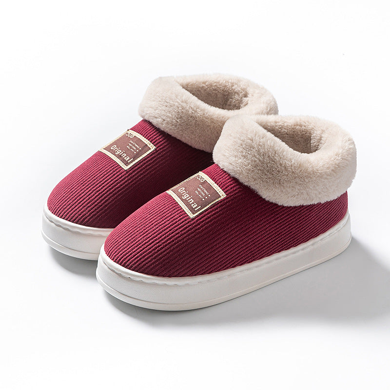 Women's Winter Cotton Slippers – Warm Postpartum Confinement Home Shoes