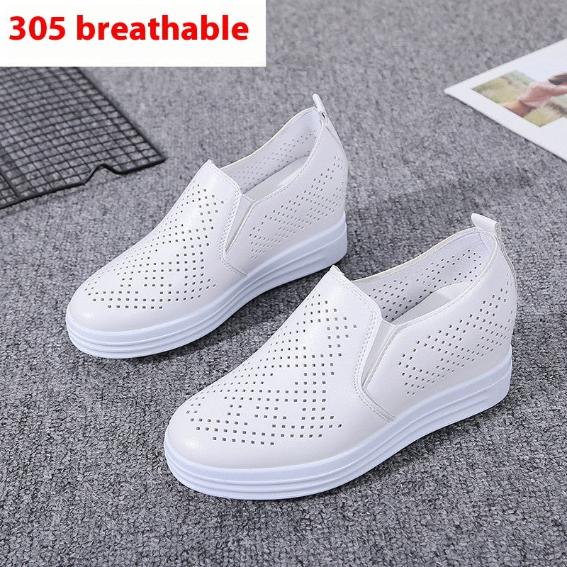 Casual Wedge Shoes for Women, Hollow-Out Design, Spring and Summer Style