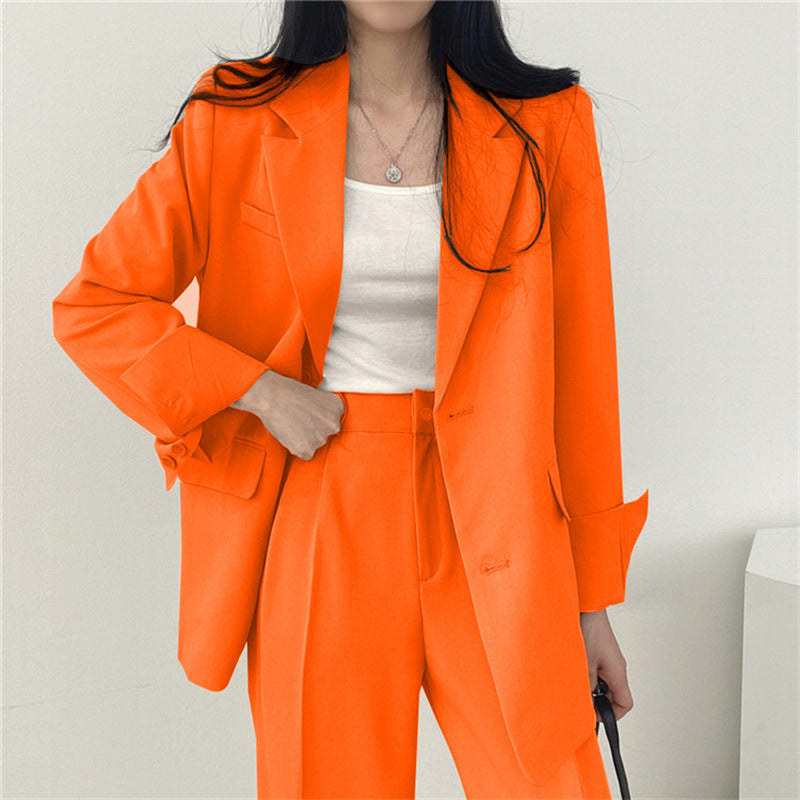 Women's Fashionable Korean-Style Casual Trouser Suit