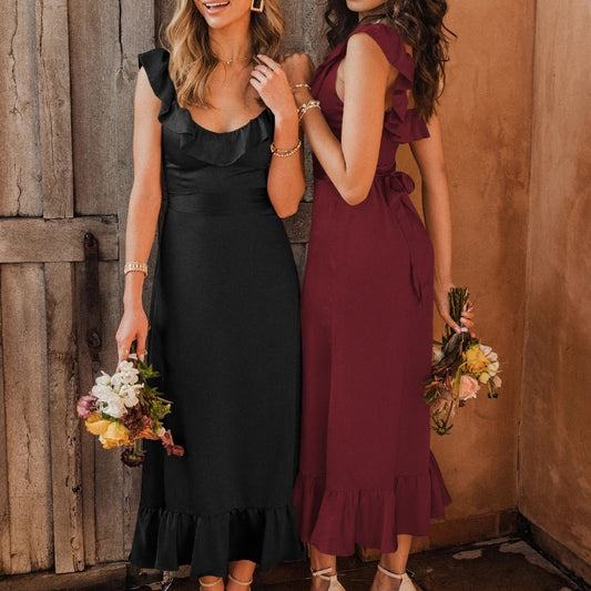 Lace-up Dress Women's Clothing Formal Dress