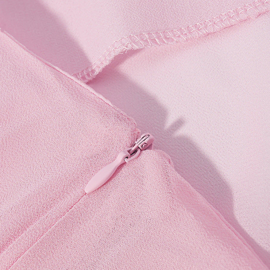 Women's Fashion Elegant Slim Satin High-waisted Skirt