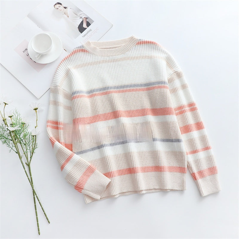 Women's Plus Size Fashion Pullover Sweater - European & American Style