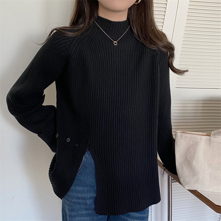 New Autumn & Winter Half-Turtleneck Pullover