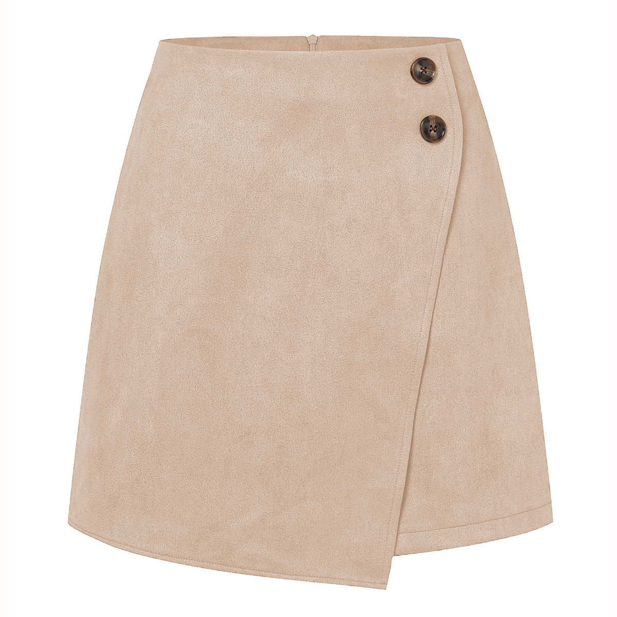 Women's Suede Irregular Skirt for Autumn and Winter