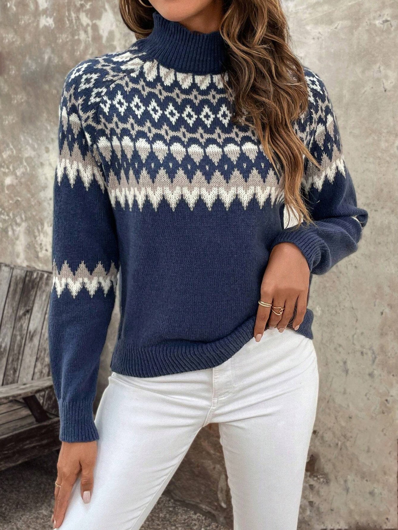 Fashionable Loose-Fit Knitted Sweater – Versatile All-Matching Outerwear