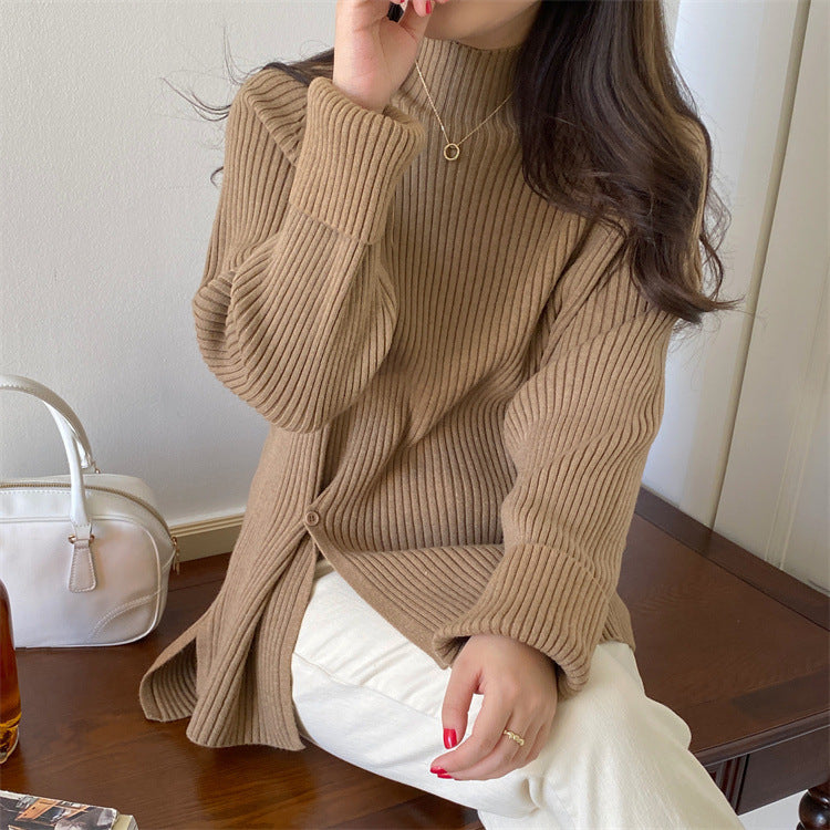 New Autumn & Winter Half-Turtleneck Pullover