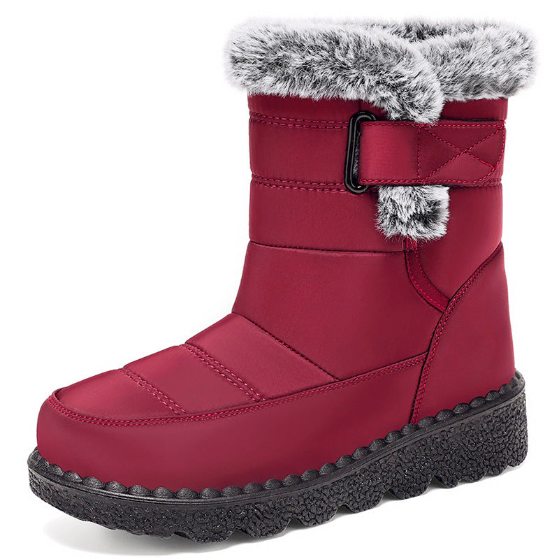 Women's Fleece-Lined Snow Boots – Padded for Warmth and Comfort