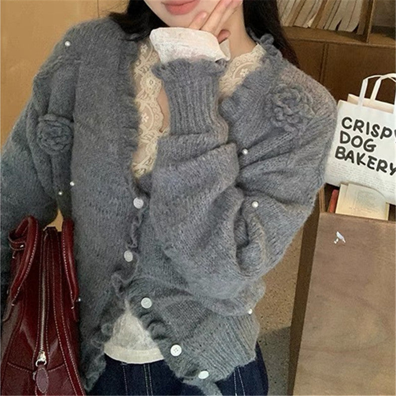 Women's Knitted Cardigan Coat for Spring and Autumn