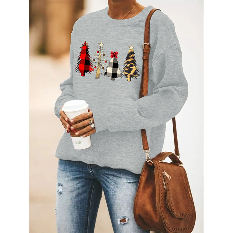 Women's Christmas Round Neck Long Sleeve Sweater