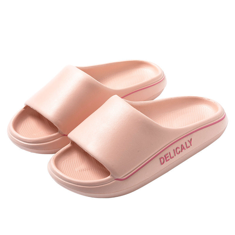 Thick-Soled Lightweight Height-Boosting Non-Slip Striped Slippers