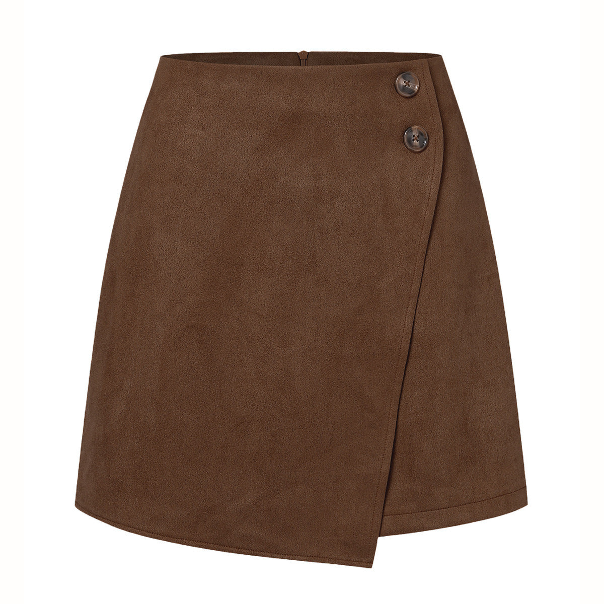 Women's Suede Irregular Skirt for Autumn and Winter