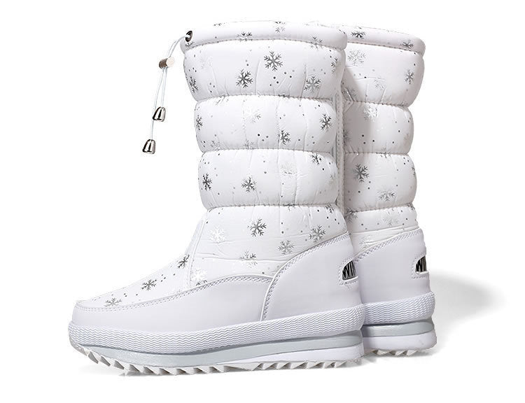 Winter Thermal Snow Boots for Women, Multicolor, Thickened Insulation