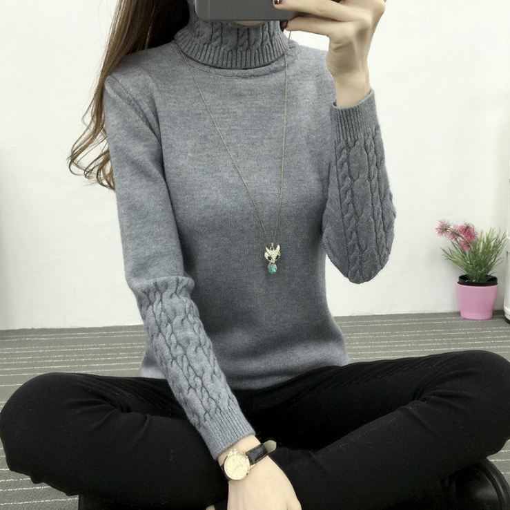 Women's Thickened Turtleneck Sweater Pullover