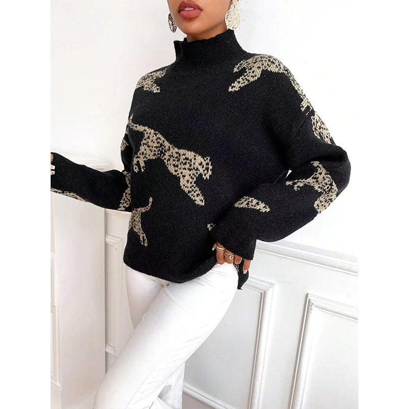 Women's Fleece Half-Turtleneck Sweater