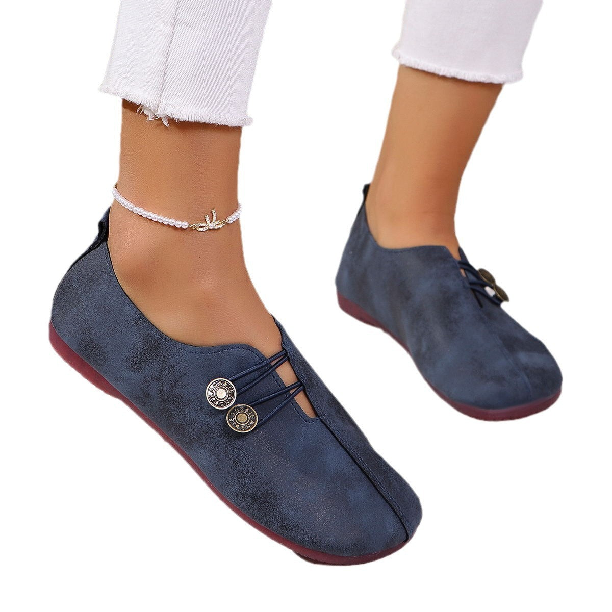 Women's Plus Size Low-Cut Slip-On Summer Fashion Shoes