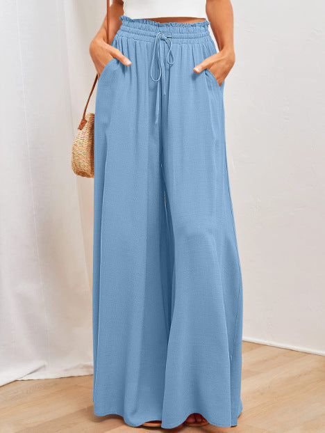 Printed Casual Comfortable Wide-Leg Trousers