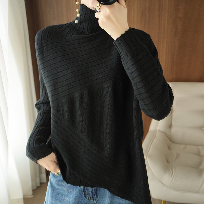 Women's Plus Size Long-Sleeved Sweater