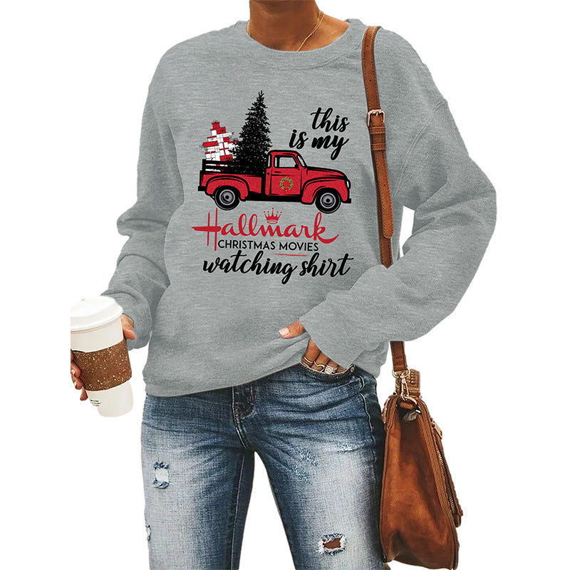 Women's Christmas Round Neck Long Sleeve Sweater