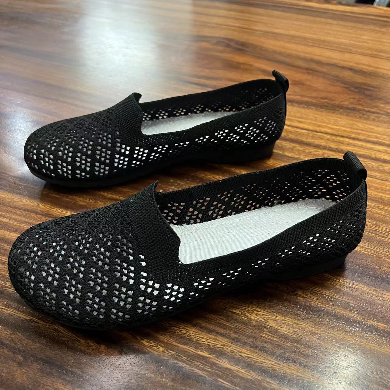 Women's Slip-on Fly-Knit Mesh Breathable Casual Shoes