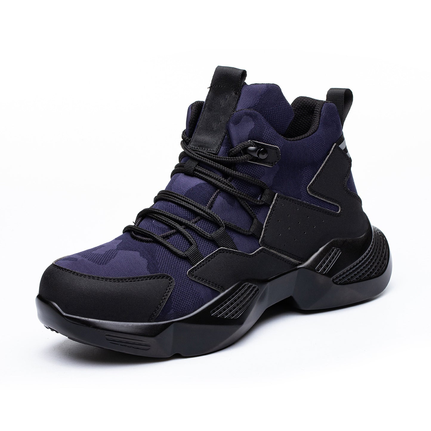 Men's Winter Wear-Resistant Labor Protection Shoes with Rubber and Cloth Design