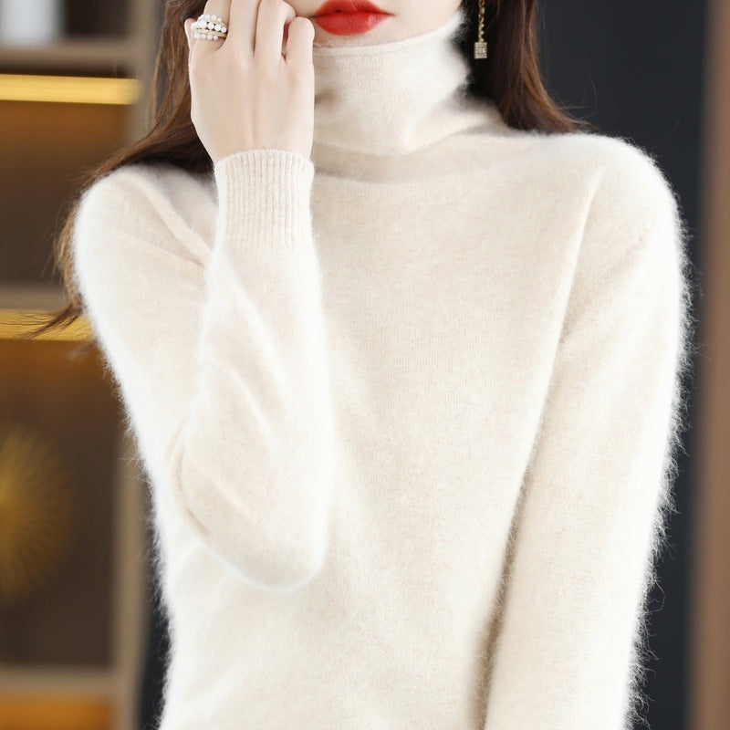 Pullover Short Mink Wool Knitted Sweater – Bottoming Shirt