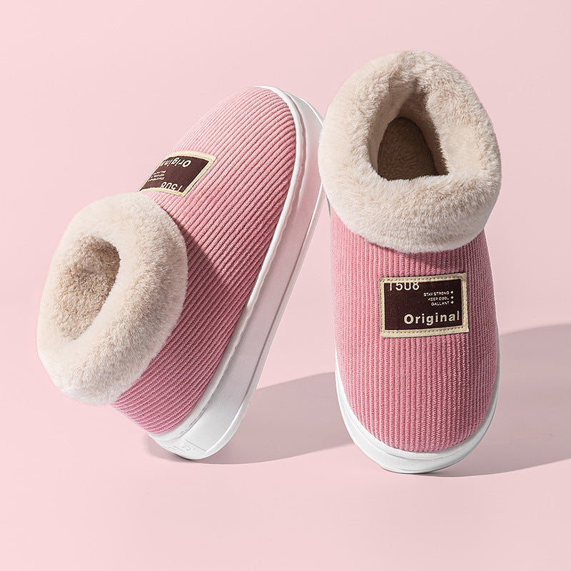 Women's Winter Cotton Slippers – Warm Postpartum Confinement Home Shoes