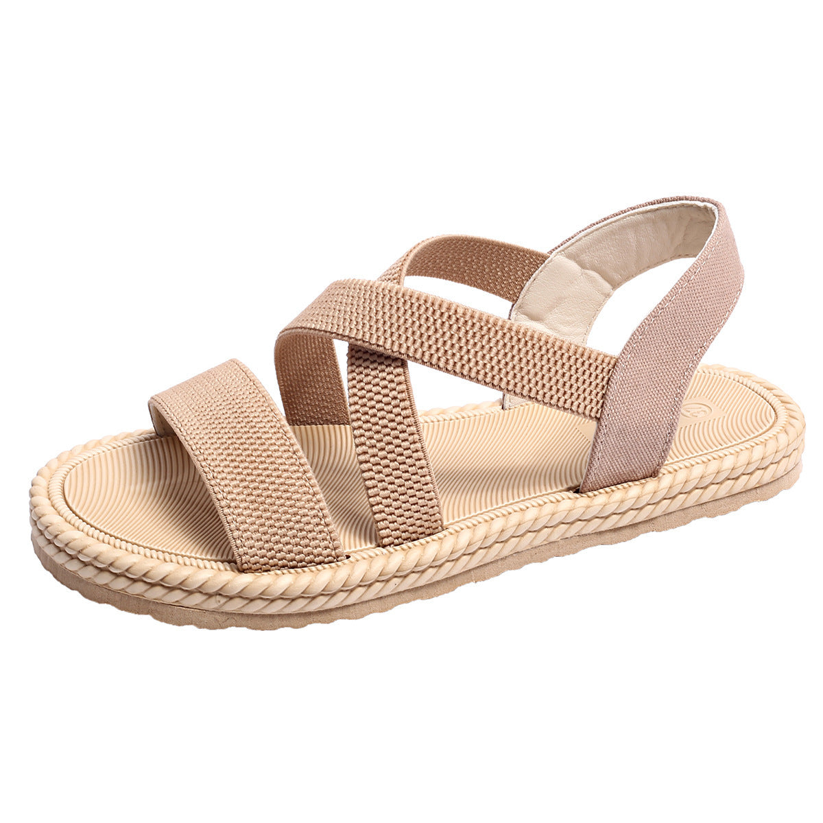 Women's Elastic Band Casual Student Plus Size Beach Roman Sandals