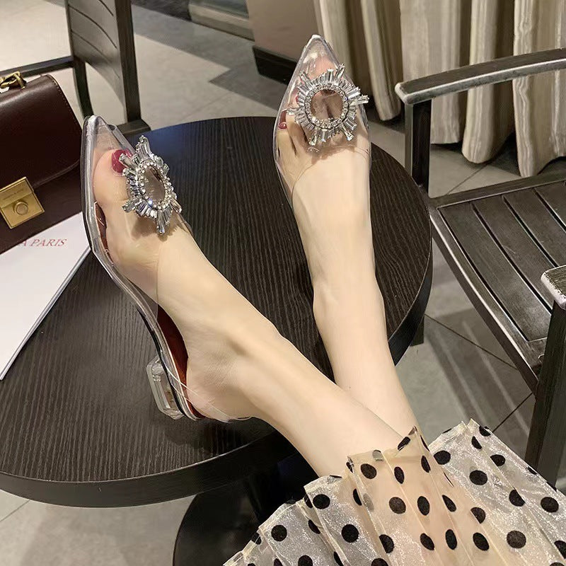 Autumn Rhinestone Pointed Toe Stiletto High Heels – New Fashion for Women