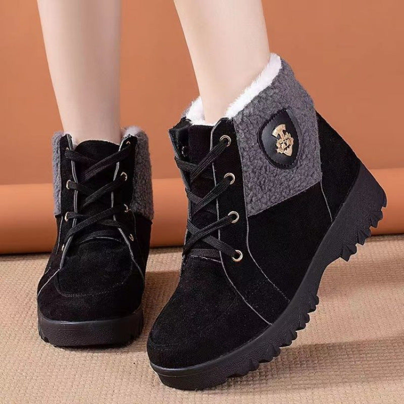 Winter Cotton Shoes with Fleece Lining for Warmth