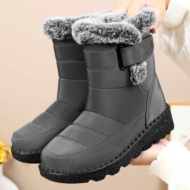 Women's Fleece-Lined Snow Boots – Padded for Warmth and Comfort