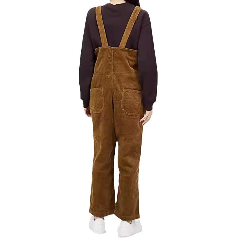 Women's Zipper Pocket Overalls Casual