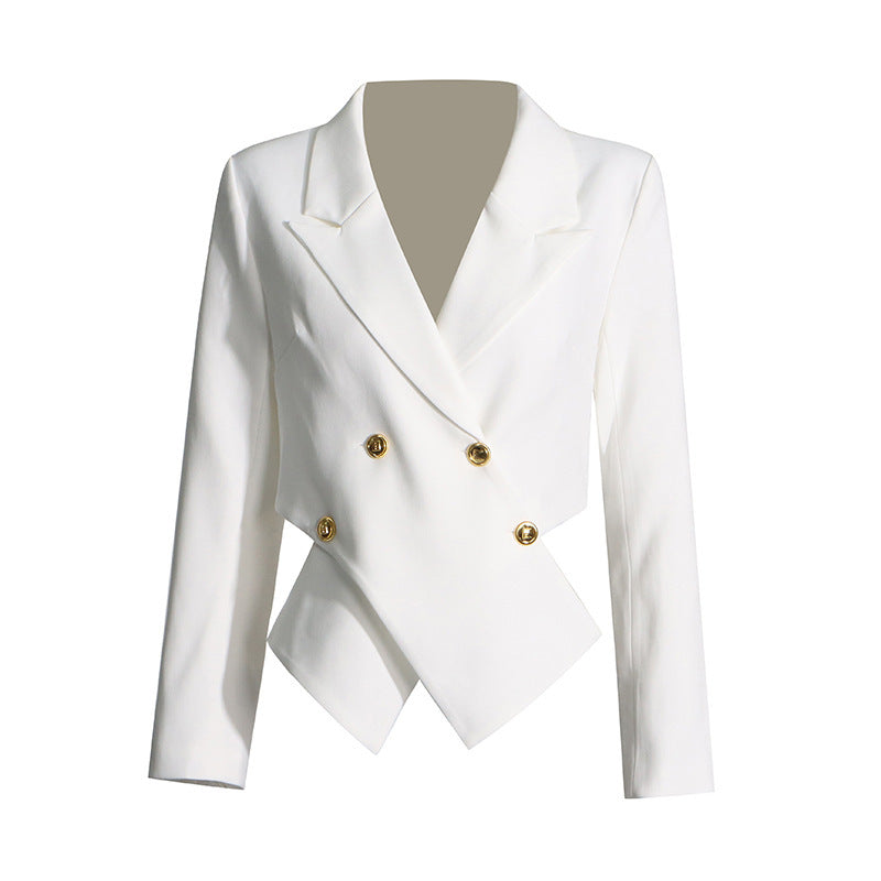 Elegant Long Sleeve Small Suit – Stylish and Refined Women's Outerwear