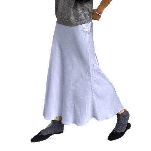 Women's Simple Slim Fit Long High Waist Skirt