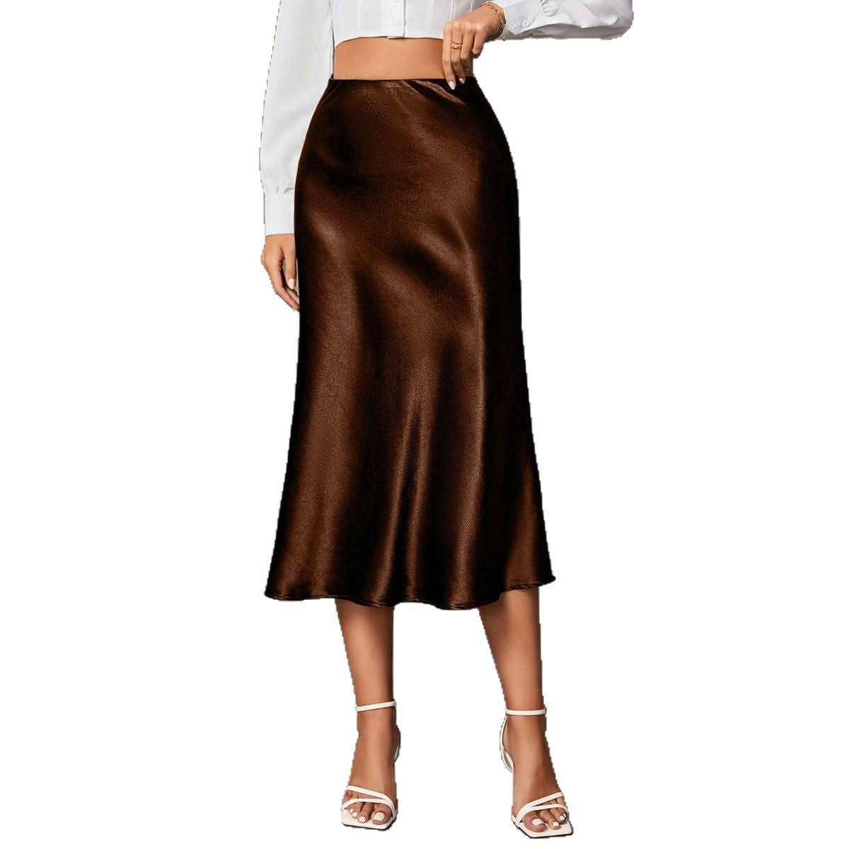 High-Grade Small Artificial Silk European And American Skirt
