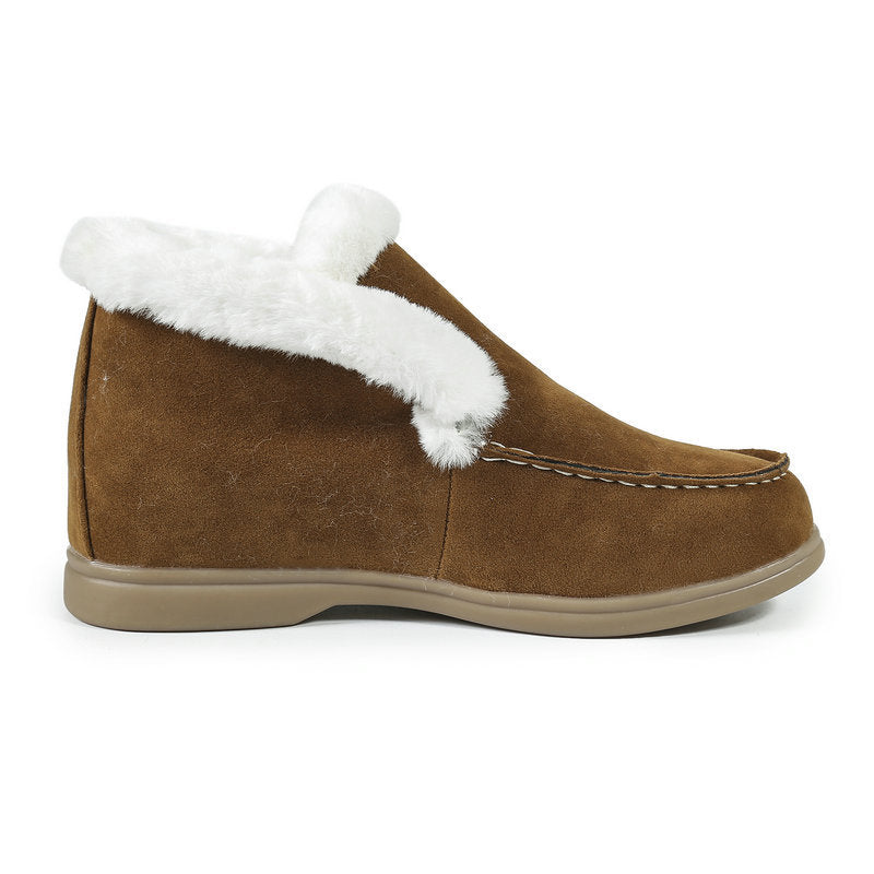 Women's Plus Size Suede Warm Winter Boots