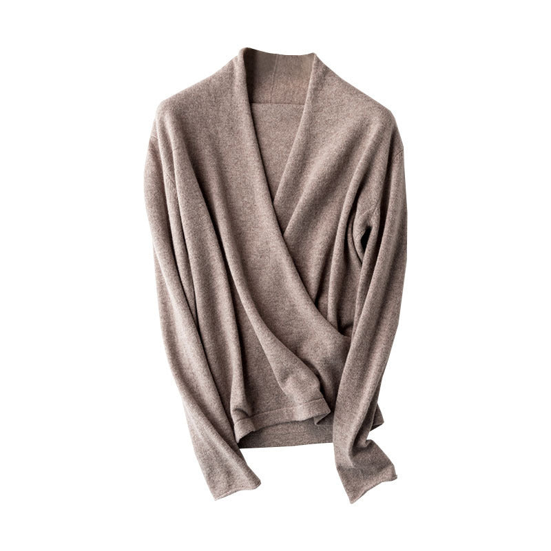 Pure Wool V-Neck Sweater for Women