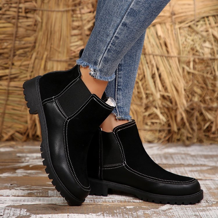 Women's Platform Short Martin Ankle Boots