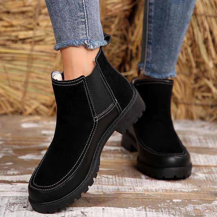 Women's Platform Short Martin Ankle Boots