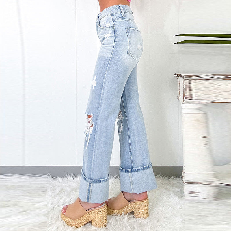 Trendy All-Matching Slim-Fit Bell-Bottom Pants